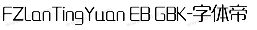 FZLanTingYuan EB GBK字体转换